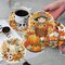 8 Pack Autumn Diamond Painting Coaster Kit with Holder – DIY 5D Full Drill Diamond Art Coasters Set, Cork Back Non-Slip Table Decor Crafts for Adults, 4 x 4 Inch